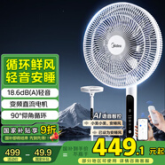美的（Midea）【幸運(yùn)草安睡風(fēng)扇】直流變頻落地扇一級(jí)能效電風(fēng)扇家用輕音臥室小風(fēng)扇語(yǔ)音智控90°大仰角FSD35STL