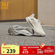 361度運(yùn)動鞋男鞋赤焰4網(wǎng)面透氣跑鞋男輕便通勤減震專業(yè)跑步鞋 西米色/浮石色 密網(wǎng)【女】 36