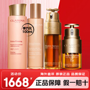 嬌韻詩（CLARINS）彈簧水乳護膚品套裝 乳液面霜 雙萃精華眼霜化妝品全套七夕禮物女 彈簧水乳+經(jīng)典雙萃精華+雙萃眼霜