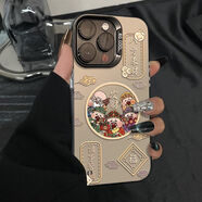 維妮恩發(fā)財八方來(lái)財適用蘋(píng)果16promax手機殼新款iPhone15Pro中國風(fēng)14plus磨砂13pm防摔高級感男女款創(chuàng  )意 IMD彩銀磨砂-灰黑色-發(fā)財八方來(lái)財 iPhone 16 pro