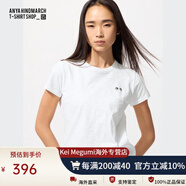 優(yōu)衣庫合作款T2CLASSIC女裝竹節(jié)紗T恤短袖anya合作小眼睛477507 00 白色 XS 150/76A