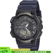 卡西歐（Casio） 手表男腕表AEQ-110BW休閑運動學(xué)生情侶手表 生活防水 10年電池 AEQ110W-2AVCF