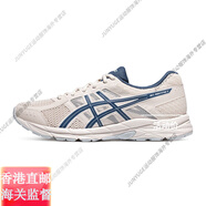 亞瑟士（asics）TIGER春冬新品男子跑鞋GEL-CONTEND4黑武士運動(dòng)休閑鞋官方旗艦正 米白色/藍色 42