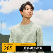 卡賓LOGO老花提花針織衫24秋冬寬松長(zhǎng)袖線衫 嫩茶綠68 50 