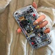 和言電路板蘋(píng)果6手機殼透明iPhone6全包防摔軟硅膠高級男女可愛(ài)套外殼 【普通款易發(fā)黃】【電路板-透明】 蘋(píng)果6