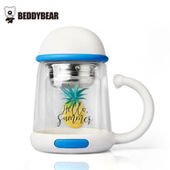 杯具熊（BEDDYBEAR）雙層玻璃杯 菠蘿杯 350ml