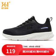 361度女鞋運(yùn)動(dòng)鞋春季新款361度女常規(guī)跑鞋 曜石黑/鳶尾花 37