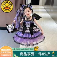 G.DUCKKIDS庫洛米衣服女童兒童連衣裙夏季洛麗塔公主裙生日裙子春秋圣誕服裝 吊帶裙子 夏季 100 建議身高90-100cm3-4歲