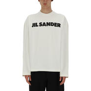 吉爾·桑達（Jil Sander）logo男士短袖T恤男寬松舒適百搭夏季透氣休閑體恤 白色 均碼 |S