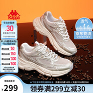 卡帕（Kappa）男鞋夏季網(wǎng)面運(yùn)動鞋子男款網(wǎng)鞋增高老爹鞋休閑跑步鞋 仙人掌棕 39