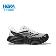 HOKA ONE ONE男女款夏季邦代 8 TS公路跑鞋BONDI 8 TS CAGED透氣 【新色】霜白色/黑色 41
