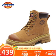 Dickies男士馬丁靴高幫時(shí)尚男靴工裝靴情侶靴男 土黃 45 -男款 