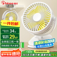 賽億風(fēng)寶蓄電款USB小風(fēng)扇電風(fēng)扇小電扇小臺扇辦公室宿舍床頭車載用多功能臺夾壁掛扇迷你便攜小型風(fēng)扇