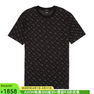 胡戈.波士奢侈品潮牌男士圓領(lǐng)T恤上衣Tiburt391本季新品短袖 Charcoal L (胸圍102厘米左右）