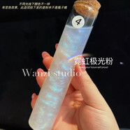 木允瑤珠光粉超細(xì)閃亮云母粉珍珠粉美甲偏光粉閃粉滴膠不沉底細(xì)閃流麻幻彩極光人魚(yú)色 【綠色】極光粉閃粉送勺子/變色龍 5毫升【超閃】