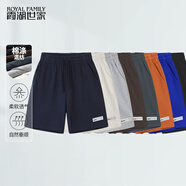 霞湖世家短褲男耐穿耐磨不易起球運(yùn)動(dòng)休閑五分褲大褲15A S  橙色 