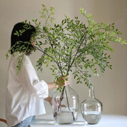 京東鮮花3叉南天竹仿真綠植仿真花假花擺設(shè)客廳仿真綠葉假植物裝飾擺件