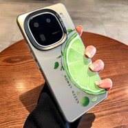 梵皓伊夏日小清新檸檬適用iQOO12Pro手機殼iQOO13PRO彩銀個(gè)性創(chuàng  )意Neo9全包防摔i10pro硅膠磨砂手機殼男女 透黑-青檸檬【彩銀磨砂】 iQOO 13