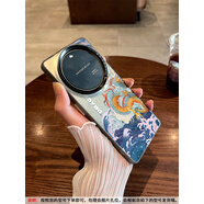 OLOEY適用OPPOFindx8手機(jī)殼青龍騰海Findx7新款6Pros+曲面屏保護(hù)套A3Pr 灰黑色-2024龍年[彩銀L909] OPPOFindX7