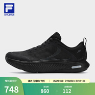 斐樂（FILA）官方男鞋NUVOLE JOG路跑鞋2025夏新款柔云健步鞋運(yùn)動(dòng)鞋 駿馬黑-BB 42