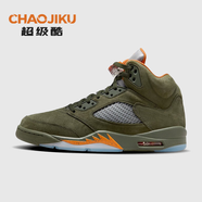 耐克（NIKE）【潮】Air Jordan 5 Retro AJ5橄欖綠男鞋高幫透氣籃球鞋 DD0587-308 41