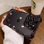 品飛適用蘋果16promax手機(jī)殼iphone15PM鏡頭全包14新款保護(hù)套13四角氣 [石墨黑]帶鏡頭膜四角氣囊防摔高透抗氧不黃 iPhoneXR
