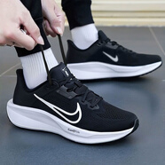 耐克（NIKE）男鞋跑步鞋 2026春季新款運動(dòng)鞋耐磨登山休閑鞋男網(wǎng)面透氣慢跑鞋 001-經(jīng)典黑白/曬圖退10【元】 40 （內長(cháng)250mm）
