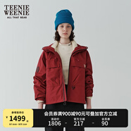 Teenie Weenie【趙露思同款】小熊外套女秋冬城市戶外三合一搖粒絨三防外套 紅色 XL (175)