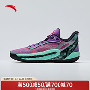 安踏（ANTA）【狂潮6 PRO】籃球鞋男氮科技耐磨防滑實戰(zhàn)低幫運動鞋 颯露紫-5 39