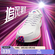 361°361度運(yùn)動(dòng)鞋男鞋【飚速2.5 Pro】秋季新款中考體測(cè)跑鞋競(jìng)速跑鞋 361度白/螢光爆炸粉 38
