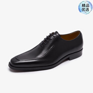 萊爾斯丹（le saunda）春季商務(wù)正裝低幫牛津皮鞋男鞋4MM00101 黑色 BKL 39