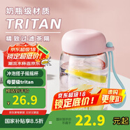 綠珠搖搖杯tritan水杯隨手杯沖調(diào)杯韓版360ml粉