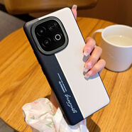 依云諾【殼膜套裝】IQOOZ10Turbo+手機殼新款熒光素皮手機殼IQOOZ10Turbo+高級感撞色創(chuàng  )意設計防摔保護套 熒光素皮【淺灰白】撞色高級感外殼 IQOO Z10 Turbo Pro