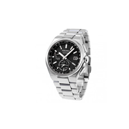 精工（SEIKO）防水100m 太陽(yáng)能石英機芯 鈦金屬表帶 日韓表 男表 黑色表盤(pán) 黑色表盤(pán)
