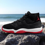 耐克（NIKE）Air Jordan 11 AJ11黑紅漆皮經(jīng)典低幫男女同款籃球鞋 FV5104-006 黑紅@DB5457-061   35.5