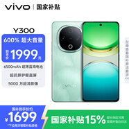 vivo Y300 12GB+512GB 青松 國家補貼 新一代超級揚聲器 6500mAh超薄藍(lán)海電池 超抗摔護眼直屏 AI手機