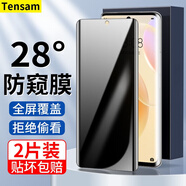Tensam 適用華為nova8鋼化膜nova8Pro曲面屏全覆蓋手機(jī)防爆抗指紋防窺膜手機(jī)保護(hù)膜 nova8【全覆蓋防爆曲面膜】防窺版*2片裝