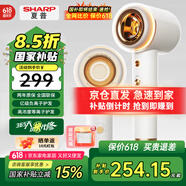 夏普【新品】吹風(fēng)機家用電器電吹風(fēng)高速電風(fēng)吹速干輕音正負離子大風(fēng)力智能溫控護發(fā)養發(fā)低音 【升級】白金色三色燈環(huán)IB-RP47C-C