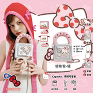toutouHelloKitty凱蒂貓頭哈嘍kt全家福鏈條包手提肩雙肩大包 「現(xiàn)貨」蘋果鏈條包-山泉銀