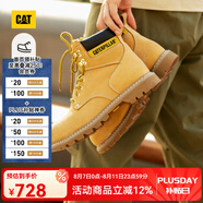 CAT卡特經(jīng)典大黃靴馬丁靴男士牛皮鋼頭防撞耐磨高幫鞋P89162O1BDC25 黃色 40