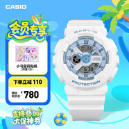 卡西歐（CASIO） BABY-G學(xué)生童款 BA-110BE馬卡龍系列時(shí)尚女士手表送女友 禮物 BA-110XBE-7APR
