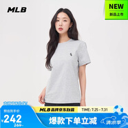 MLB短袖T恤男女時(shí)尚夏季休閑經(jīng)典純色圓領(lǐng)25新款3ATSB0153-44MGS-M