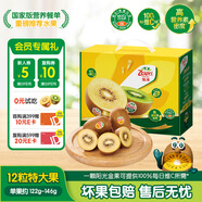 佳沛（zespri）新西蘭 陽光金奇異果12粒禮盒特大果單果約122-146g 獼猴桃 水果