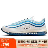 耐克NIKE運動(dòng)休閑鞋男子氣墊AIR MAX 97運動(dòng)鞋FN6957-100白藍40.5