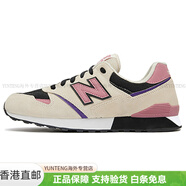 NEW BALANCE446 舒適日常 減震防滑耐磨透氣 低幫跑步鞋 男女 米白粉運(yùn)動(dòng)百搭 D寬 38.5