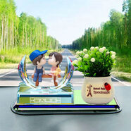 恬馨美飾汽車香水?dāng)[件新款出入平安可愛(ài)娃娃吉祥果小車車內(nèi)中控臺(tái)裝飾用品 甜蜜娃娃白色吉祥果 送香水