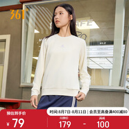 361°衛(wèi)衣女士秋季運動休閑舒適寬松圓領(lǐng)長袖套頭上衣 662334801D-1