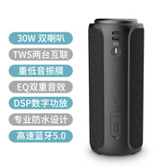 賽柏瑞斯（cyboris）便攜式藍(lán)牙插卡小音箱30W大音量高音質(zhì)發(fā)燒級(jí)HIFI重低音炮戶外騎行跑步隨身圓筒音響雙喇叭立體聲 黑色（30W大功率/IPX7防水） 標(biāo)配