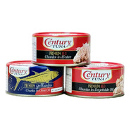Century菲律賓原裝進口橄欖油浸金槍魚罐頭184g/罐即食魚零食25年7月到期 3罐（橄欖油浸）保質(zhì)期至25/7月