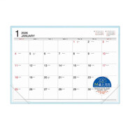 season新品臺灣四季2026年13開(kāi)(A4)18開(kāi)(B5)桌歷臺歷掛歷附PU襯墊行事歷(帶農歷)內地節假日安排 YMC2613D-04A2026年13開(kāi)桌歷附墊藍